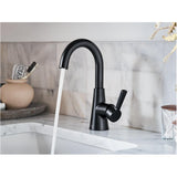 Mikah Single Handle Lavatory Faucet - Matte Black