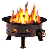 Outland Firebowl 883 Mega Outdoor Propane Gas Fire Pit with UV and Weather Resistant Durable Cover, 24-Inch Diameter 58,000 BTU