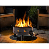 Outland Firebowl 883 Mega Outdoor Propane Gas Fire Pit with UV and Weather Resistant Durable Cover, 24-Inch Diameter 58,000 BTU