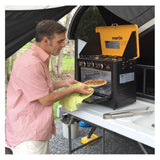 Outdoor Portable Propane High and Low Pressure Camping Gas Stove and Oven Combo by Martin