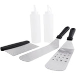 Soft Grip Barbecue Tool Set - Stainless Steel, 5 Piece