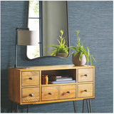 Faux Grasscloth Peel & Stick Wallpaper - Blue, 20.5" x 16.5'