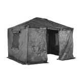 Universal Winter Cover for Gazebos - 10' x 10', Black