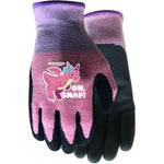 Kids Oh Snap! Knit/Latex Garden Gloves - Pink, Extra Small