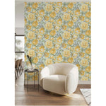 Peachy Keen Peel & Stick Wallpaper - Yellow, 20.5" x 18'