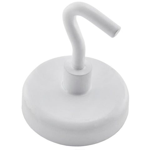 2 Pack 14lb White Magnet Hooks