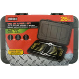 MIBRO 301370BLUE Tap Die and Drill Metric Set, 26 Pieces