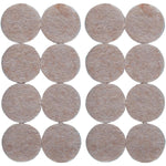 1" Round Heavy Duty Felt Pads - 16 Pack