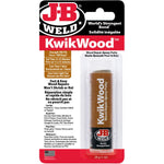 JB Weld 8257CAN KwikWood Wood Repair Epoxy Putty Stick- 3.5 inch, Tan, Light Brown, 1 oz.