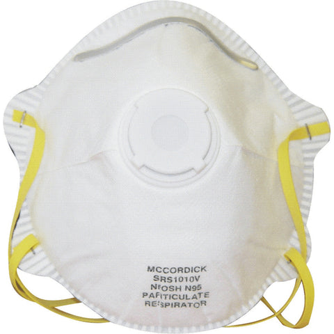 10 Pack N95 Particulate Respirator Masks, with Exhalation Valve