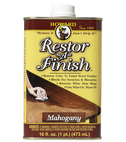 HOWARD RF5016 RF3016 Restor-A-Finish, 16 oz, Mahogany