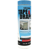 Trimaco 949560 Easy Mask Tape & Drape Pre-Tape Masking Film with 14 day Blue PerfectEdge Tape, 1.2m x 22m