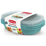 TakeAlongs On-the-Go Divided Large Rectangle Food Containers - 887 ml, 3 Pack