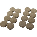 1" Round Heavy Duty Felt Pads - 16 Pack