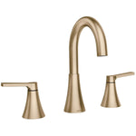 Mikah Two Handle Widespread Lavatory Faucet - Bronzed Gold