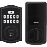 SmartCode Electronic Keypad Deadbolt - Matte Black