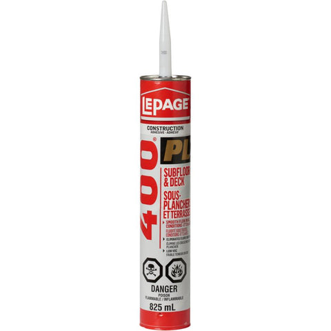 LePage PL400 Subfloor and Deck Adhesive 825 ml