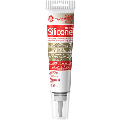 Kitchen and Bath Silicone II Sealant - Clear, 82.8 ml