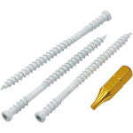 GRK 772691176301 8 by 2-Inch 1/2 Containing Equal to 100 Screws White Trim Handy Pack, 1-Pack