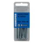 10 Pack #10-32 x 1-1/2" Zinc Plated Round Machine Screws