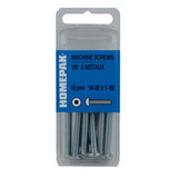 10 Pack #10-32 x 1-1/2" Zinc Plated Round Machine Screws