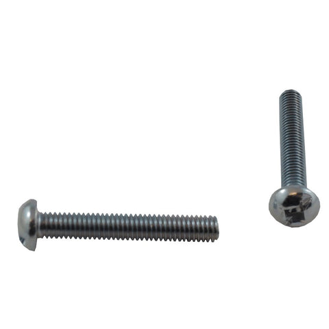 10 Pack #10-32 x 1-1/4" Zinc Plated Round Machine Screws