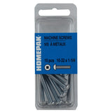 10 Pack #10-32 x 1-1/4" Zinc Plated Round Machine Screws