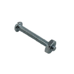 10 Pack 6-32 x 1-1/4" Zinc Plated Round Head Machine Screws, with Nuts