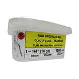 1800 Pack 1-1/4" Ringed Underlay Nails