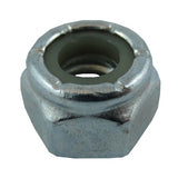 10 Pack 1/4"-20 Zinc Plated Nylon Insert Lock Nuts