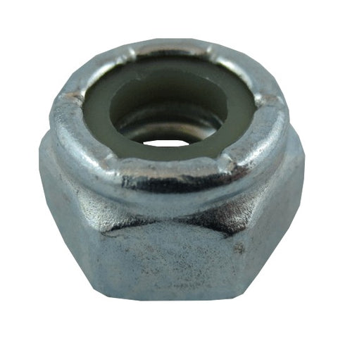 10 Pack 1/4"-20 Zinc Plated Nylon Insert Lock Nuts