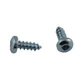 10 Pack #8 x 1/2" Pan Head Socket Zinc Plated Tap Screws