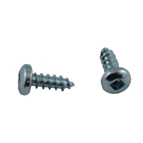 10 Pack #8 x 1/2" Pan Head Socket Zinc Plated Tap Screws
