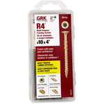 GRK R4 HandyPak Multipurpose Screws, 10 by 4-Inch, 50-Count