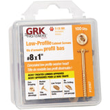 GRK 772691120670 Cabinet Screws 8 by 1-Inch Handy-Pak 100 Pieces Per Pack