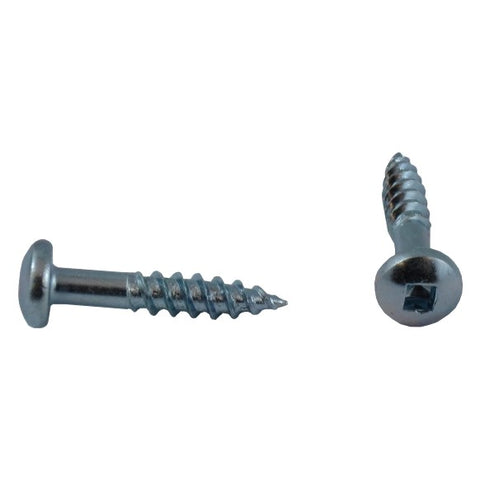 10 Pack #10 x 1" Zinc Plated Round Head Socket Wood Screws
