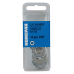 10 Pack 5/16" Zinc Plated Flat Washers