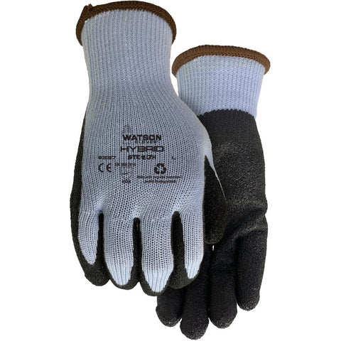 Men's Stealth Hybrid All-Purpose Polyester Garden Gloves - with Latex Coated Palms, Medium