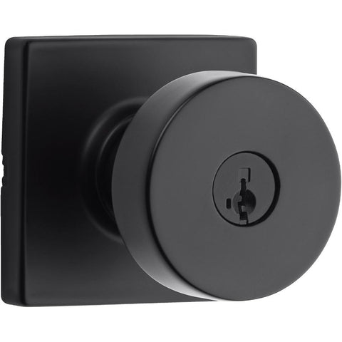 Weiser Cambie Entrance Knobset with SmartKey, Matte Black