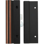 Prime-Line Products C 1001 Surface Mount Sliding Door Handle Set, Black Aluminum