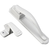 Ideal Security Inc. SKDXW Dx Pull Handle Set with Back Plate, White