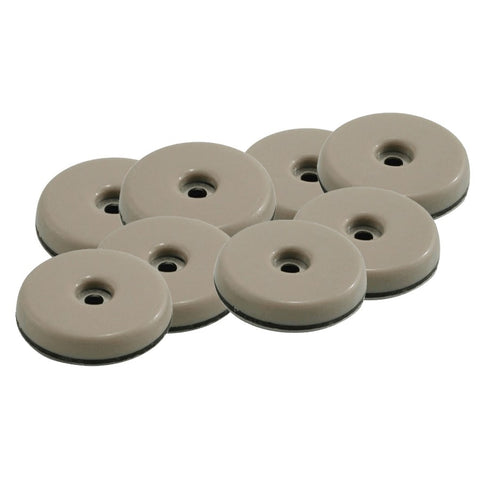 Shepherd Hardware 9456 7/8-Inch Round, Adhesive Slide Glide Furniture Sliders