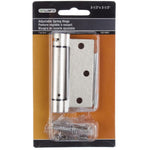 Richelieu Hardware - 5821NBR - Full Mortise Adjustable Spring Hinge - Brushed Nickel Finish