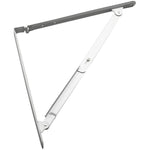 16" White Folding Shelf Bracket