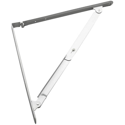 16" White Folding Shelf Bracket