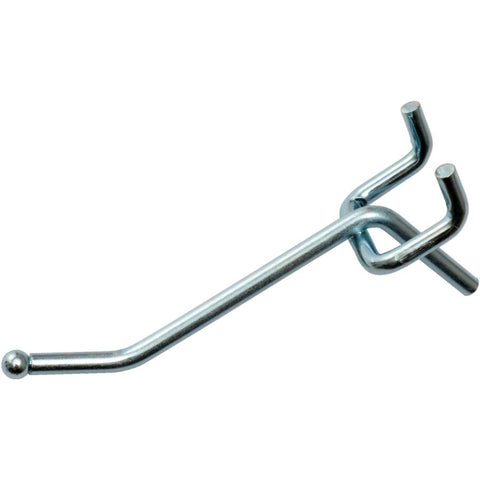 12 Pack 2" Angled Hooks, for 1/4" and 1/8" Pegboard