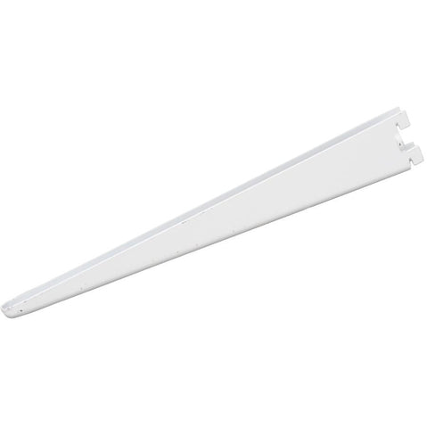 12-1/2" Double Track White Shelf Bracket