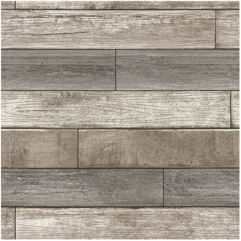 Reclaimed Wood Plank Peel and Stick Wallpaper - 20.5" x 18'