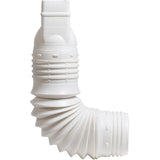 Flex-Drain 53227 Flexible Downspout Extension Adapter, 2 by 3 by 4-Inch, White