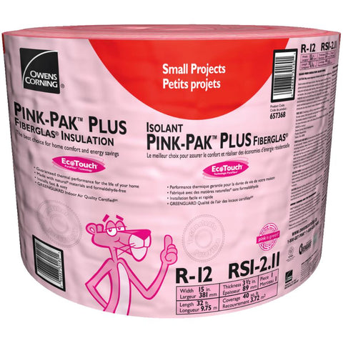 15" x 32' Mini Roll Fiberglass Insulation